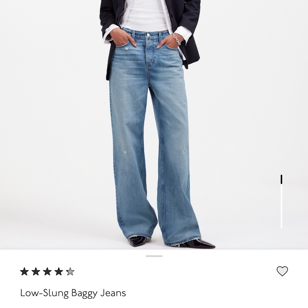 Madewell Blue Wide Leg Flare Jeans